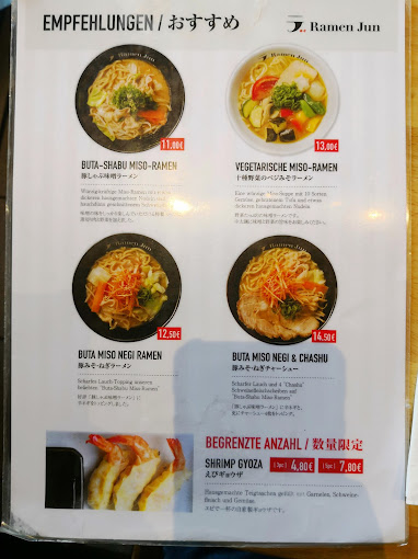 Ramen Jun Westend menu 3